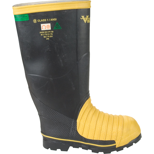 Bottes professionnelles Miner 49ER pour l'exploitation mini&egrave;re, Caoutchouc, Embout Acier, Pointure 7 Superchem Industries
