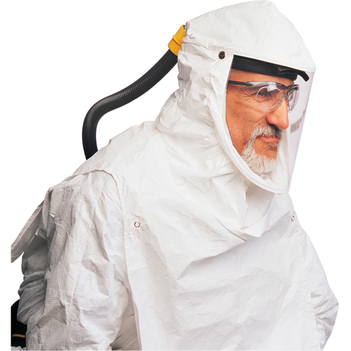 Cagoules de la s&eacute;rie Primair 100, Universel, Coiffe souple, Bavette Simple Superchem Industries