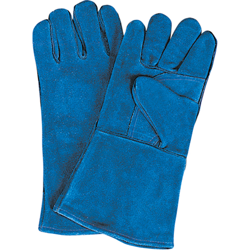 Double Palm & Thumb Welding Gloves, Split Cowhide, Size Large Superchem Industries