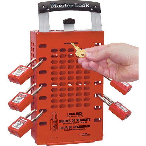 Latch Tight Lock Boxes, Red Superchem Industries