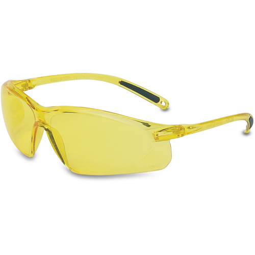 Lunettes de s&eacute;curit&eacute; Uvex s&eacute;rie A700, Lentille Ambr&eacute;e, Anti-&eacute;gratignures, R&eacute;pond ou surpasse la norme CSA Z94.3 Superchem Industries