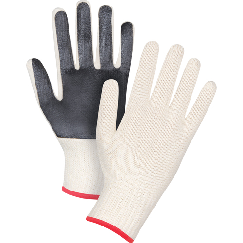 Gants en tricot &agrave; paume enduite, Poly/coton, Un c&ocirc;t&eacute;, Calibre 7, Petit Superchem Industries