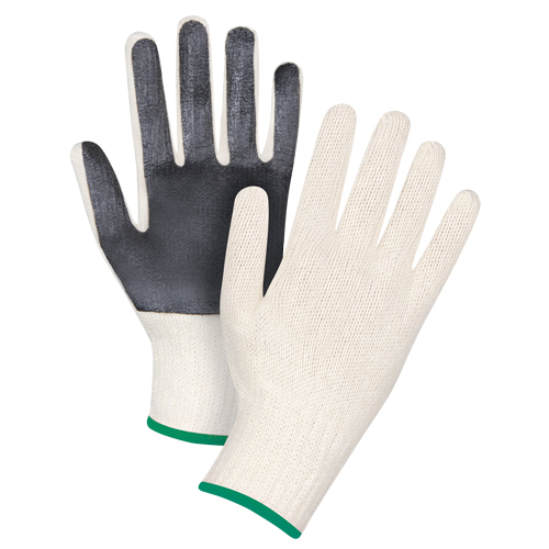 Palm-Coated String Knit Gloves, Poly/Cotton, Single Sided, 7 Gauge, Medium Superchem Industries