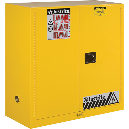 Armoires Sure-Grip EX pour produits inflammables, 30 gal., 1 Porte(s), 43" La x 44" h x 18" p Superchem Industries