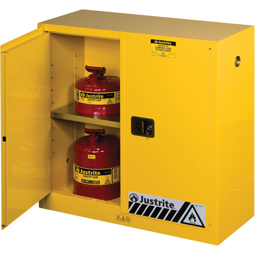 Sure-Grip&reg; Ex Flammable Storage Cabinets, 30 gal., 2 Door, 43" W x 44" H x 18" D Superchem Industries