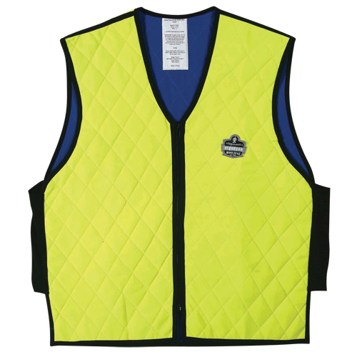Vestes refroidissantes &agrave; &eacute;vaporation humide Chill-Its 6665, Moyen, Jaune lime haute visibilit&eacute; Superchem Industries