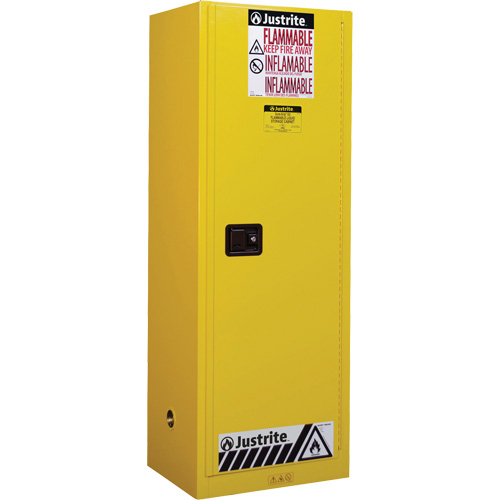 Armoire de s&eacute;curit&eacute; pour produits inflammables EX Slimline Sure-Grip , 22 gal., 1 Porte(s), 23,25" La x 65" h x 18" p Superchem Industries