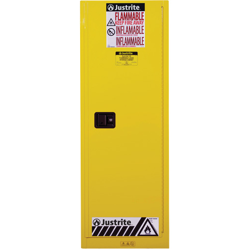 Armoire de s&eacute;curit&eacute; pour produits inflammables EX Slimline Sure-Grip , 22 gal., 1 Porte(s), 23,25" La x 65" h x 18" p Superchem Industries
