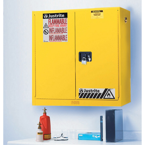 Armoires de s&eacute;curit&eacute; murales Sure-Grip EX, 20 gal., 2 Porte(s), 43" La x 44" h x 12" p Superchem Industries