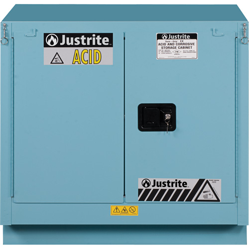 Armoires de s&eacute;curit&eacute; Sure-Grip Ex pour acides/produits corrosifs, 22 gal., 35" x 35" x 22" Superchem Industries