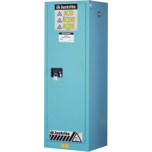 Armoires de s&eacute;curit&eacute; pour acides & produits corrosifs avec doublure ChemCor, 22 gal., 23,25" x 65" x 18" Superchem Industries