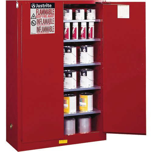 Sure-Grip&reg; EX Combustibles Safety Cabinet for Paint and Ink, 60 gal., 5 Shelves Superchem Industries