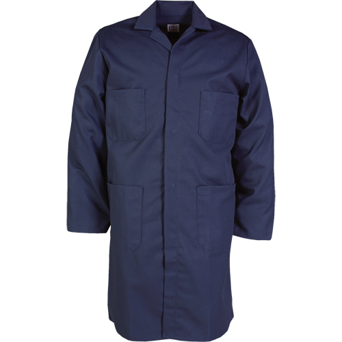 Sarrau de laboratoire, Poly-coton, 46, Bleu marine Superchem Industries