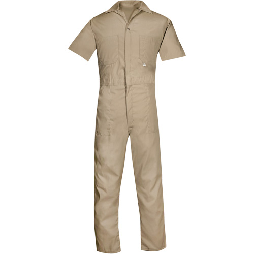 Short Sleeved Coveralls, Men's, Tan, Size 2X-Large (Tall) Superchem Industries