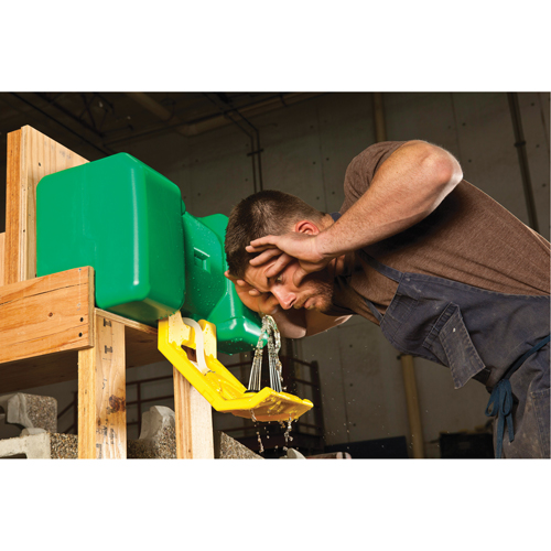 Eyewash Station, Gravity-Fed, 9 gal. Capacity, Meets ANSI Z358.1 Superchem Industries