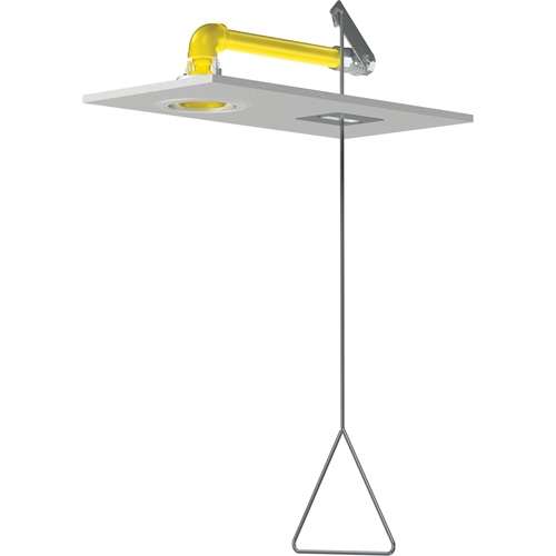 Horizontal Supply Emergency Shower Stations, Ceiling-Mount Superchem Industries