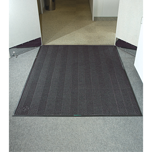 Tapis Waterhog Eco Elite, Essuie-pieds/grattoir, 4' x 6' x 3/8", Cendre grise Superchem Industries