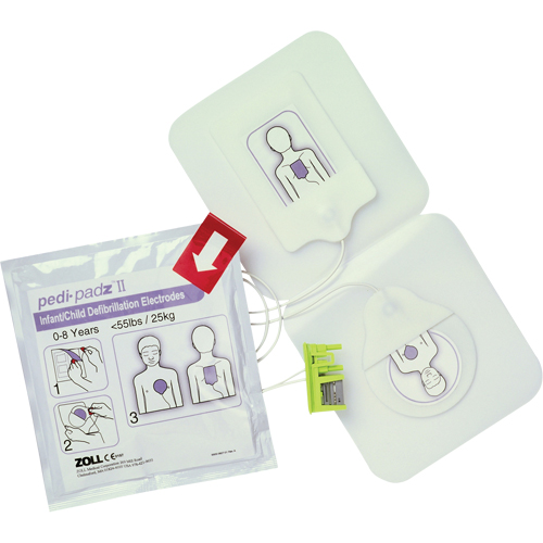 &eacute;lectrodes Pedi-Padz II, Zoll AED Plus Pour, Classe 4 Superchem Industries