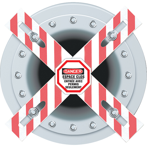 Barri&egrave;re Danger Man-Way Cross Superchem Industries