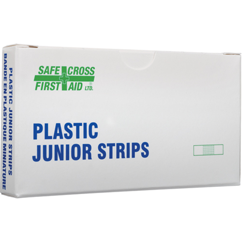 Bandages en bandes Juniors, Rectangulaire/carr&eacute;e, 18", Plastique, St&eacute;rile Superchem Industries