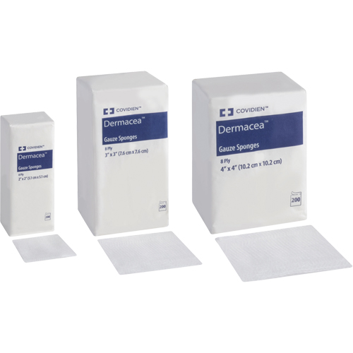 &eacute;ponges de gaze, Tampon, 4" lo x 4" la, Dispositif m&eacute;dical Classe 1 Superchem Industries