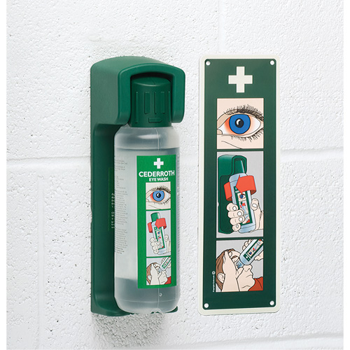 Support mural pour solution ophtalmique Cederroth Superchem Industries