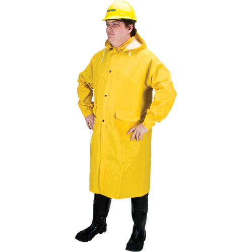 RZ200 Long Rain Coat, Polyester, 4X-Large, Yellow Superchem Industries