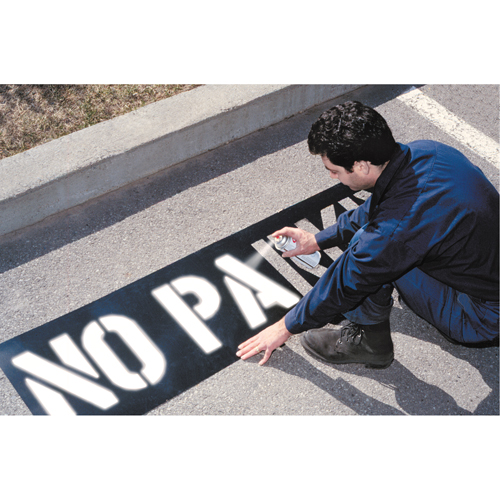 Pochoirs pour parc de stationnement, Anglais, 12" Superchem Industries