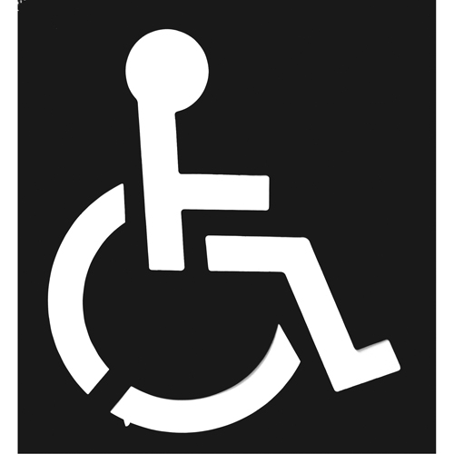 Pochoirs pour parc de stationnement, Anglais, 37" x 43" Superchem Industries