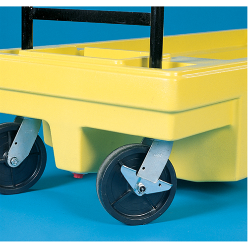Poly-Spillcart Cart, 66.5" L x 29" W x 43.9" H, 57 US gal. Spill Cap. Superchem Industries