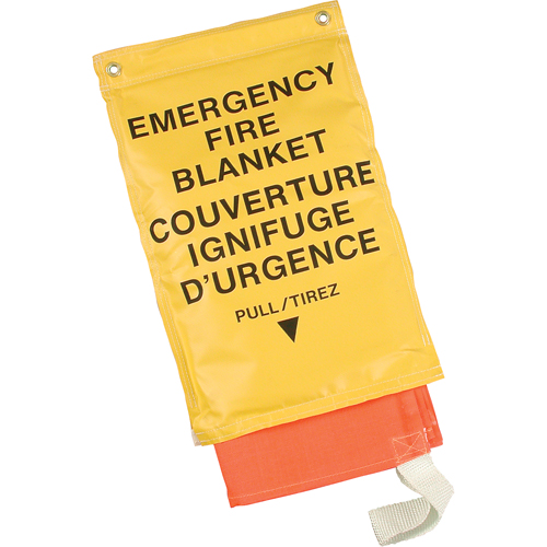 Emergency Fire Blankets, Fibreglass, 72"L x 72"W Superchem Industries