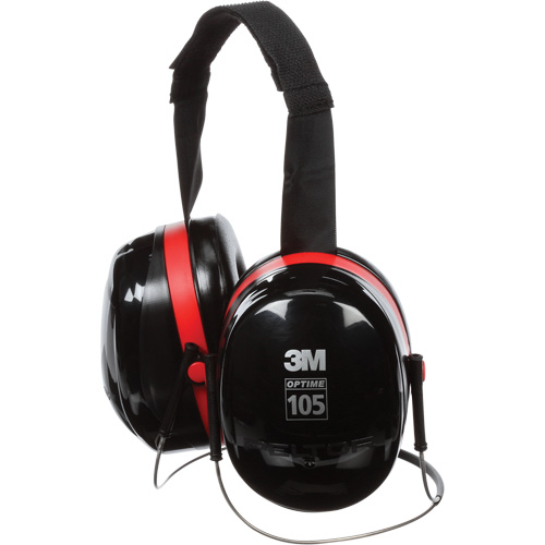 Peltor Optime 105 Series Earmuffs, Neckband, 29 NRR dB Superchem Industries