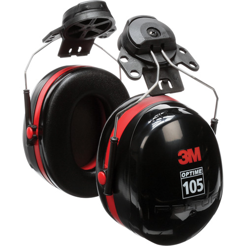 Serres-t&ecirc;tes de s&eacute;rie Peltor Optime 105, Fixation pour casque, 27 NRR dB Superchem Industries
