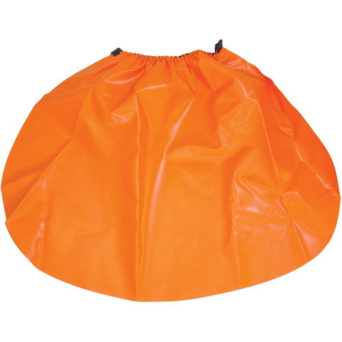 Hard Hat Rain Shield, One Size, Orange, Nylon/PVC Superchem Industries