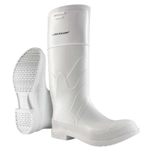 White Boots, PVC, Size 6 Superchem Industries