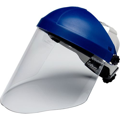 Harnais de t&ecirc;te avec visi&egrave;re, Polycarbonate, Suspension Rochet Superchem Industries