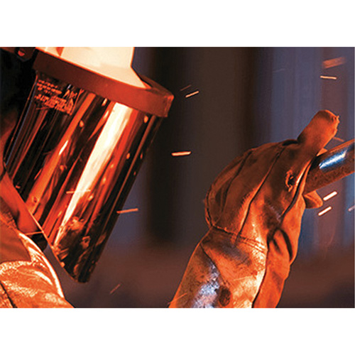 Harnais de t&ecirc;te avec visi&egrave;re, Polycarbonate, Suspension Rochet Superchem Industries