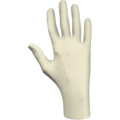 Disposable Gloves, Large, Latex, 3-mil, Powder-Free, Natural, Class 2 Superchem Industries