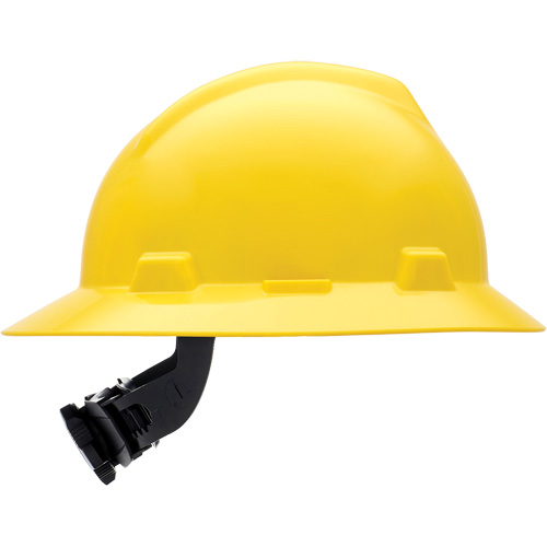 Casques de s&eacute;curit&eacute; &agrave; bordure compl&egrave;te V-Gard, R&eacute;pond aux normes CSA type 1, Suspension Rochet, Non ventil&eacute; Superchem Industries