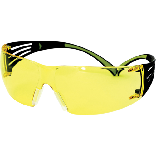 Securefit 400 Series Safety Glasses, Amber Lens, Anti-Fog/Anti-Scratch, ANSI Z87+/Meets/Exceeds CSA Z94.3 Superchem Industries