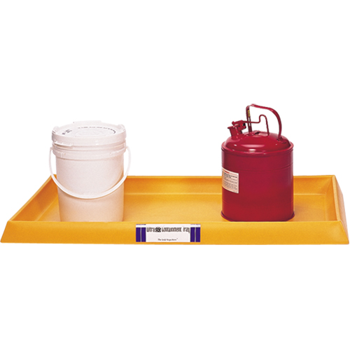 Plateaux Ultra-Containment Tray, 54" lo x 29,8" la x 3,5" h, Cap. de d&eacute;versement 16,5 gal. US Superchem Industries