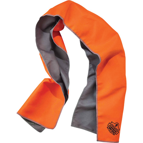 Serviette de refroidissement en microfibre Chill-Its 6602MF, Orange haute visibilit&eacute; Superchem Industries