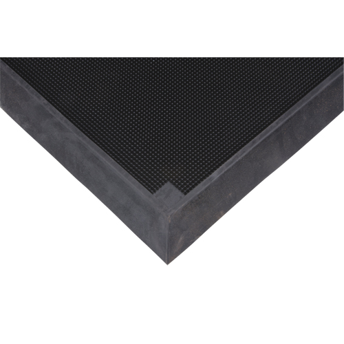 Foot Sanitizing Matting, Rubber, 2-2/3' W x 3-1/4' L x 2-1/2" Thick, Black Superchem Industries