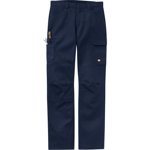 Performance Shop Pants, Canvas/Cotton/Polyester, Navy Blue, Size 30, 37 Inseam Superchem Industries