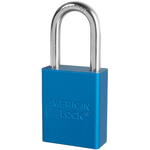 American Lock&reg; Safety Padlocks, Blue, Keyed Alike, Aluminum, 1-1/2" Width Superchem Industries
