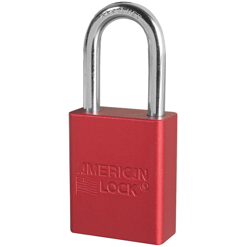 American Lock&reg; Safety Padlocks, Red, Keyed Alike, Aluminum, 1-1/2" Width Superchem Industries