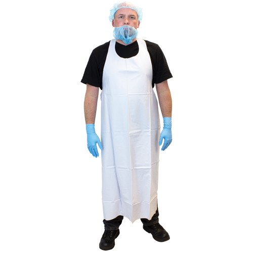 Tabliers en vinyle, Vinyle, Blanc, 35" la x 45" lo Superchem Industries