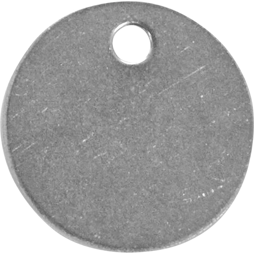 Blank Tags, Stainless Steel, 1.25" dia Superchem Industries