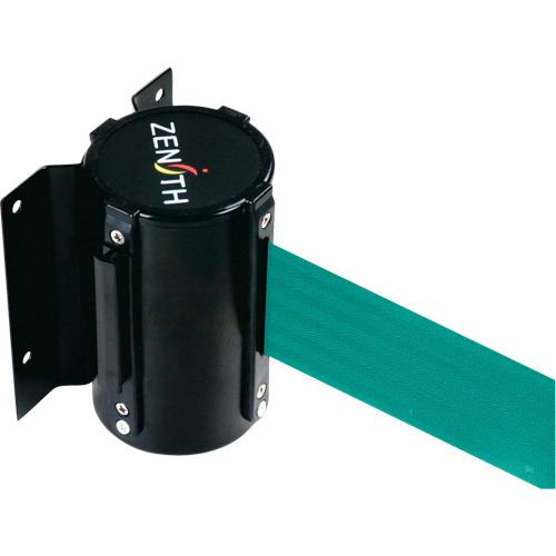 Barri&egrave;re &agrave; fixation murale, Acier, Fixation par vis, 7', Ruban Vert Superchem Industries