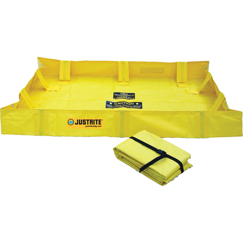 Berme de confinement Lite QuickBerm , Capacit&eacute; 119 gal., 4' la x 6' lo x 8" h, Support &agrave; encliqueter Superchem Industries